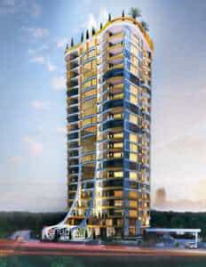 a tall building with many windows