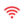 a red wifi symbol on a black background